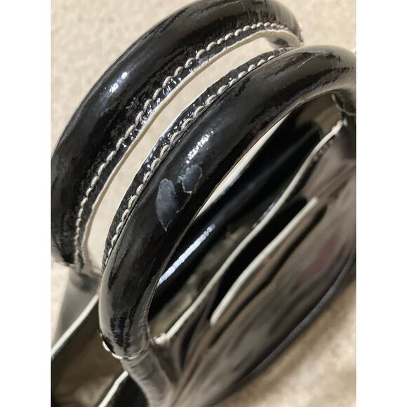 KATE SPADE LARGE BLACK, WHITE PATTON LEATHER HANDBAG (ASIS) - Picture 16 of 16